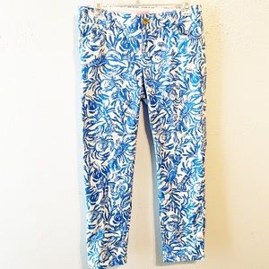 Lilly Pulitzer Sadie stretch lobster chino pant size 2